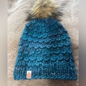 Stik Chunky Knit Beanie in Teal
